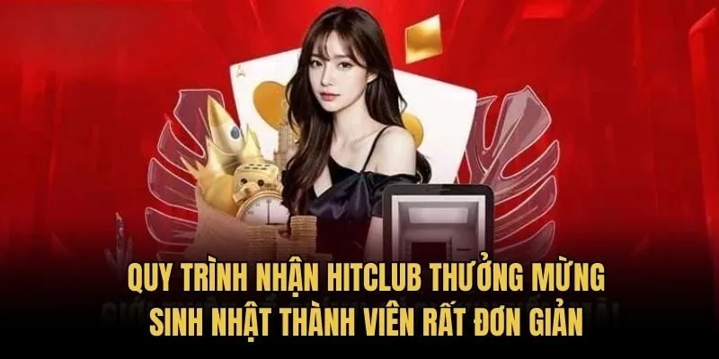 Quy trình nhận HitClub Thưởng mừng sinh nhật thành viên rất đơn giản